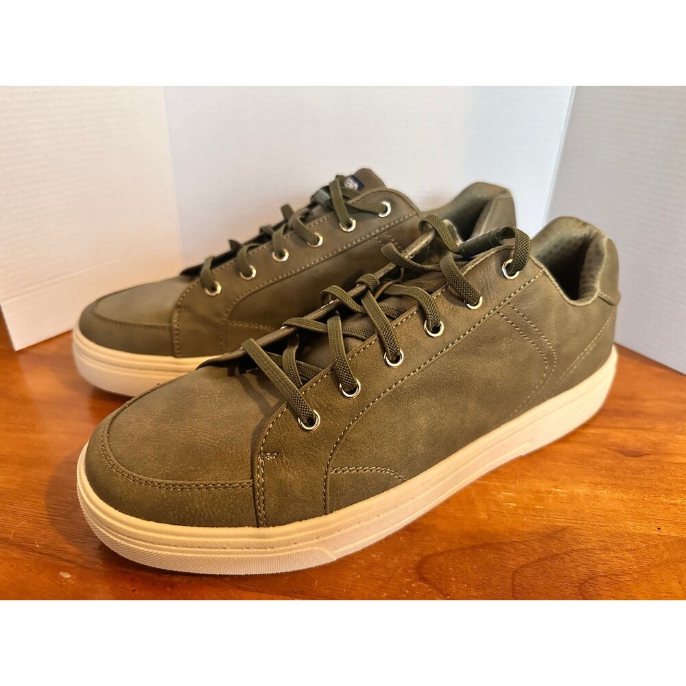 Men’s Lands End Sneakers, Great Condition,  Olive Green, Size 10D